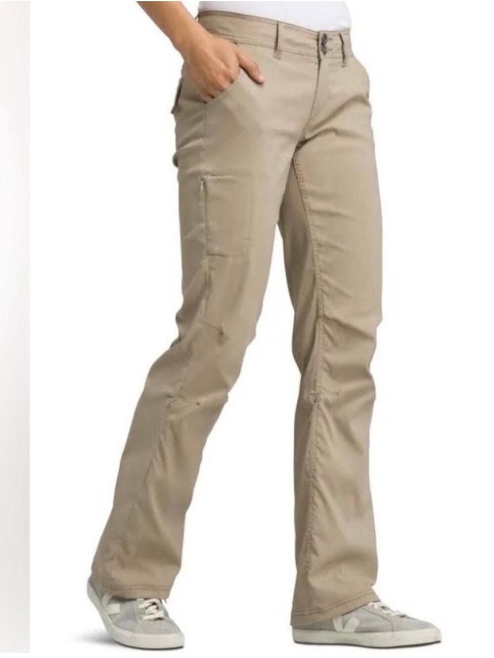 Prana Beige Tan Halle Roll Tab Hiking Pants Sz.16